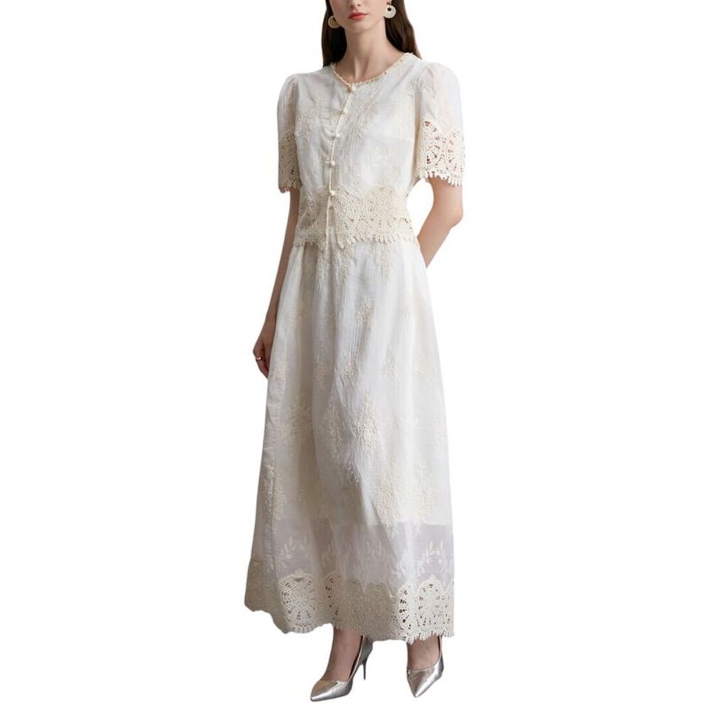 Dza Womens  2P Blouse & Skirt Set